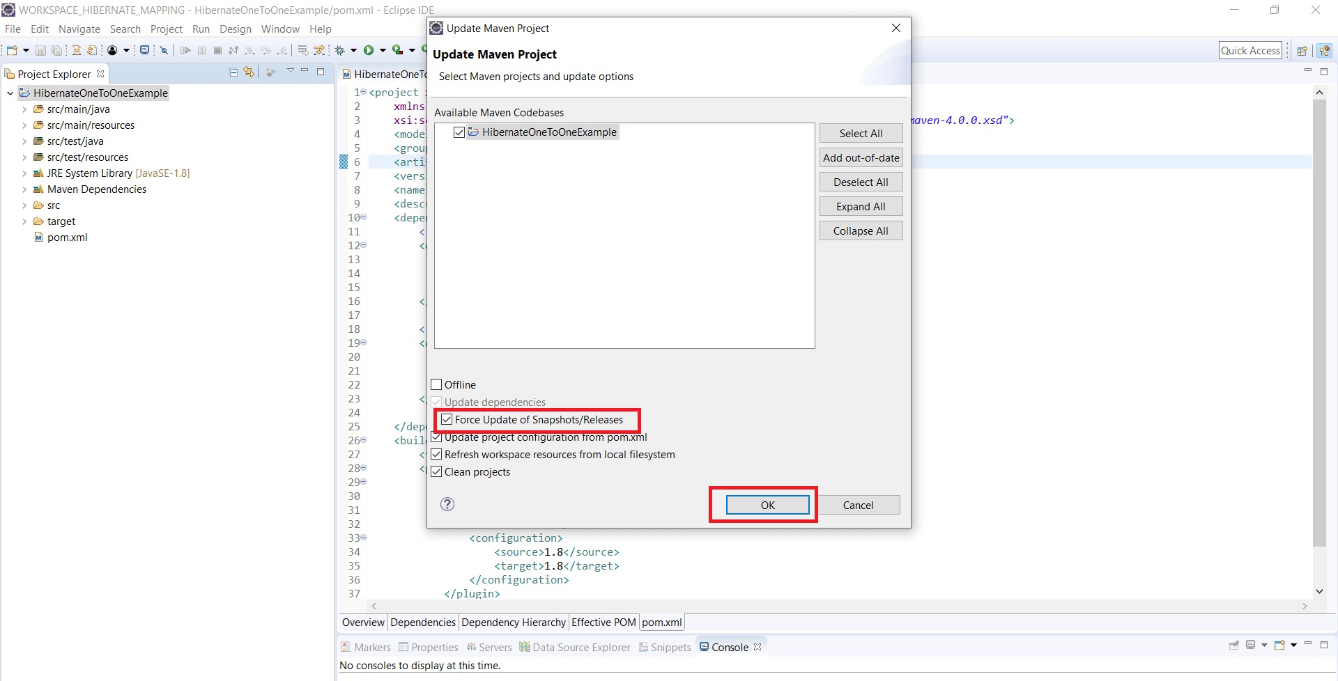 HIBERNATE-ONE-TO-ONE-MAPPING-UPDATE-MAVEN-PROJECT